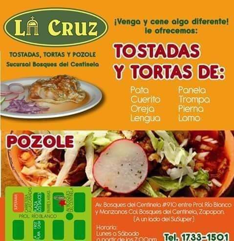 La Cruz, Tostadas, Tortas y Pozole